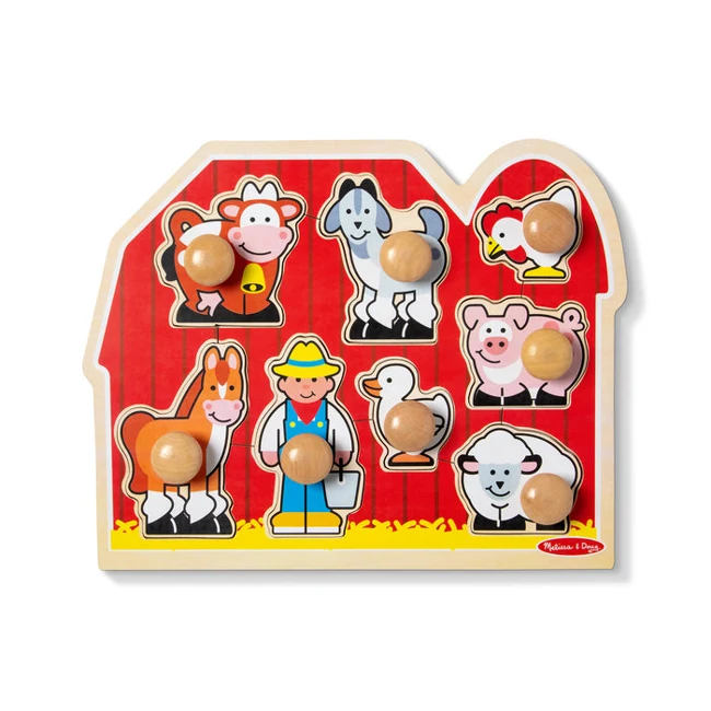 Melissa & Doug Farm Friends Jumbo Knob Puzzle